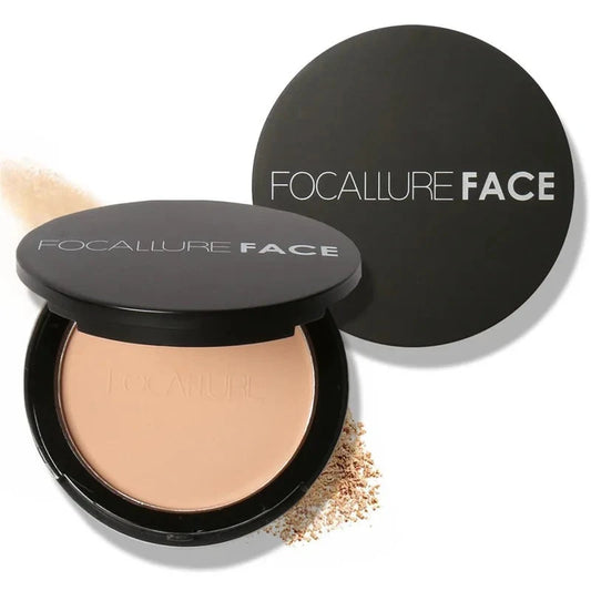 FOCALLURE 3 Colors Face Powder: Brighten & Oil-Control for Flawless Makeup Base