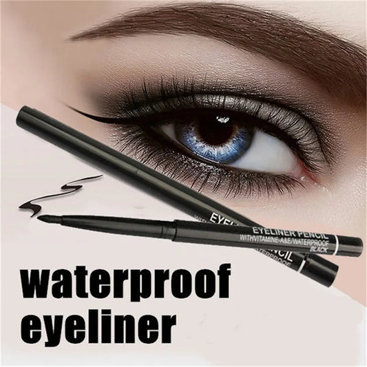 3pcs Late model Women Makeup Rotary Retractable Eyeliner Pencil Waterproof Eye Liner PenSmooth Feeling