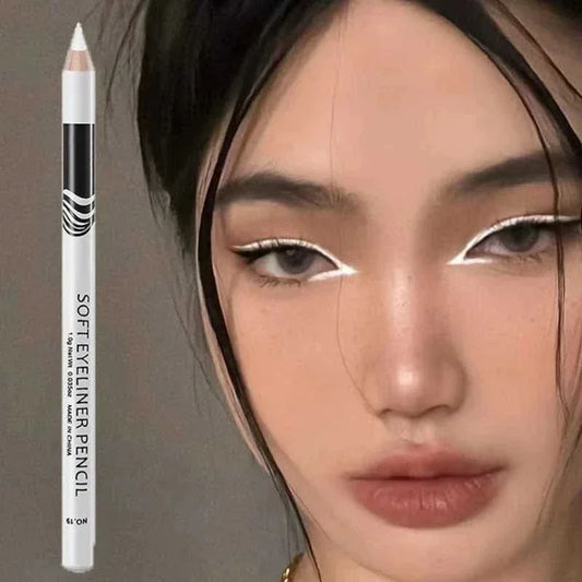 1PC New White Eyeliner Makeup Lasting Smooth Easy To Wear Eyes Brightener Waterproof Fashion Eyes Liner Pencils Eye Makeup Tools