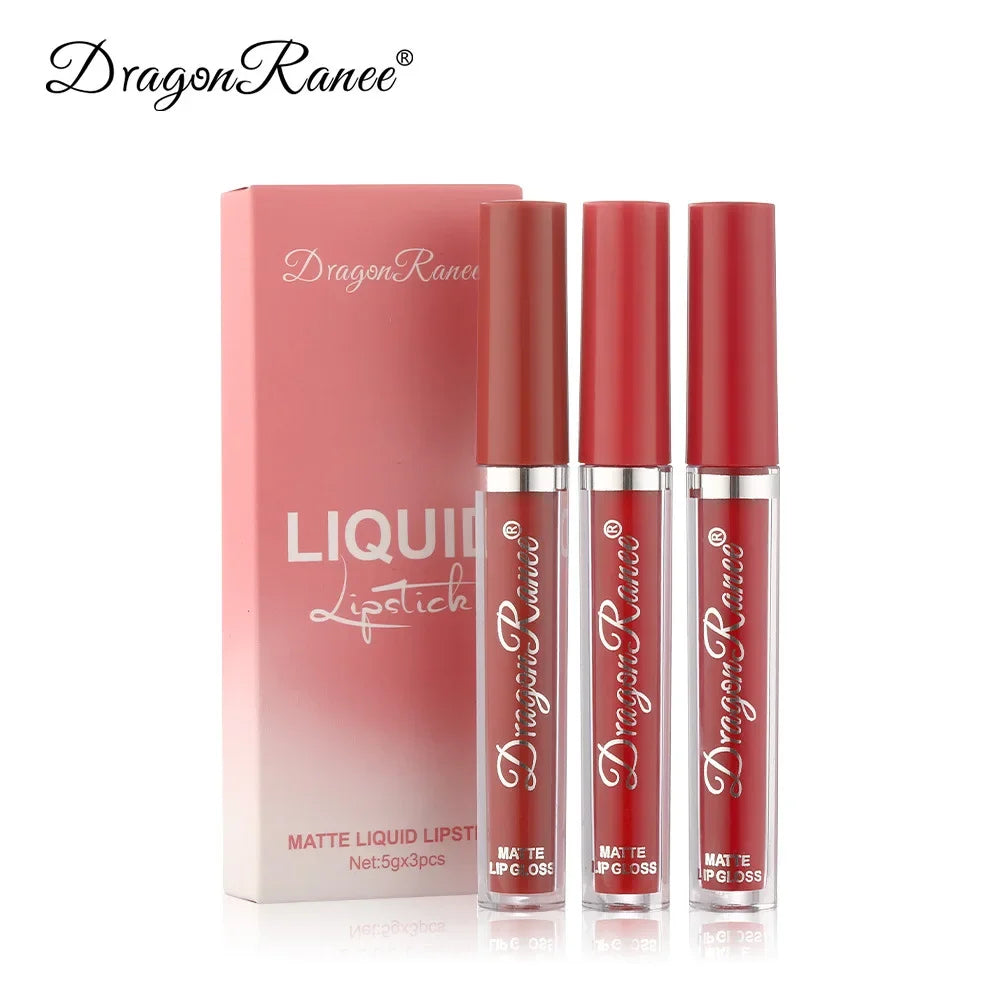 Korean lipstick set: Beauty cosmetics, matte, waterproof, long-lasting