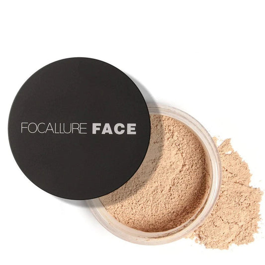 FOCALLURE Face Powder: Waterproof Loose Cover for Oil Control