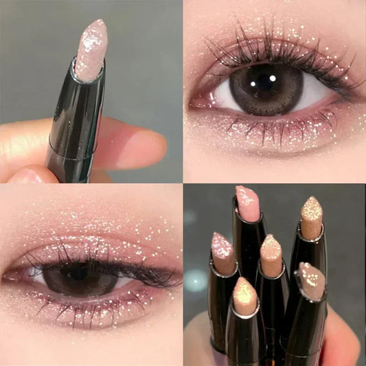 Waterproof Pearlescent Eyeshadow Pencil Stick: Long-Lasting Glitter Shimmer
