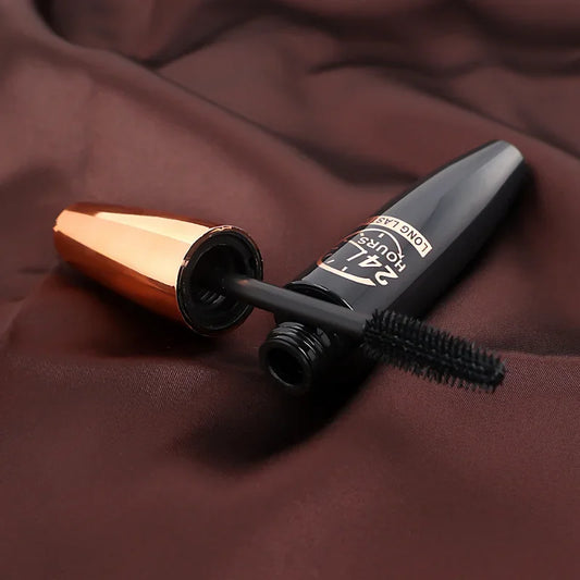 Silk Fiber Black Waterproof Mascara: Lengthens, Non-smudge, Anti-sweat