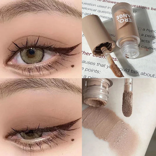 Matte Nude Brown Liquid Eyeshadow Stick: Natural Cheek Contour Shadow & Blush Pigment