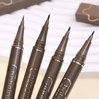 Wasserfester Liquid Eyeliner Pen: Ultrafein, Matt Schwarz/Braun, Langanhaltend